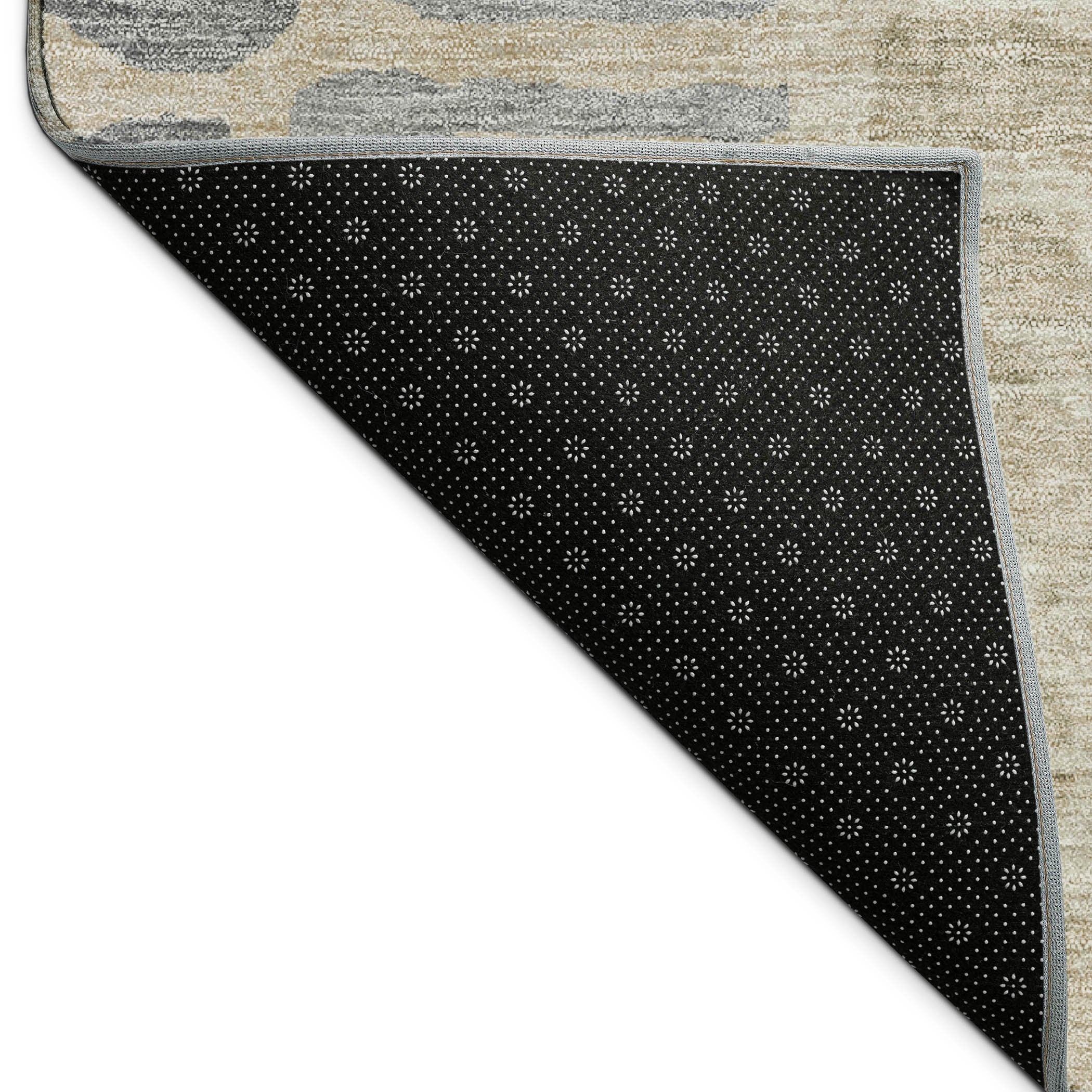10' X 14' Beige And Gray Abstract Washable Indoor Outdoor Area Rug - Sports & Outdoor
