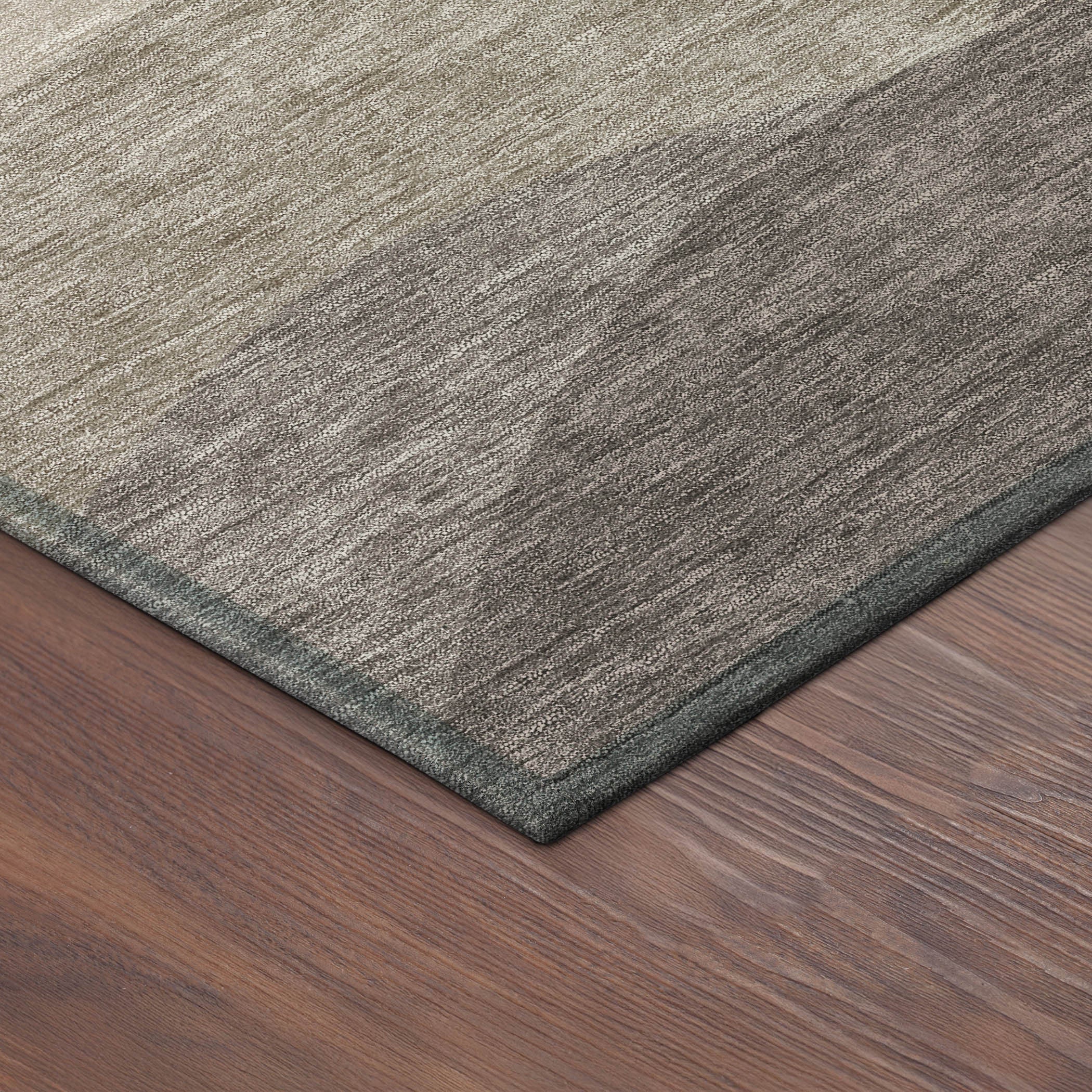 3' X 5' Coffee And Gray Abstract Washable Indoor Outdoor Area Rug - Sports & Outdoor