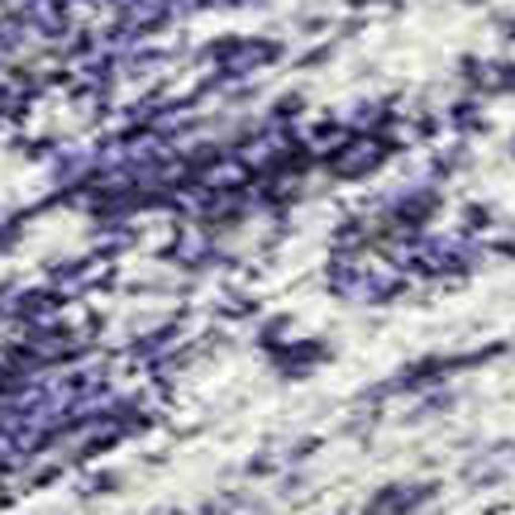 3' X 5' Lavender Ivory And Gray Striped Washable Indoor Outdoor Area Rug