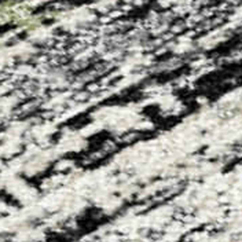 9' X 12' Gray Silver And Gold Striped Washable Indoor Outdoor Area Rug