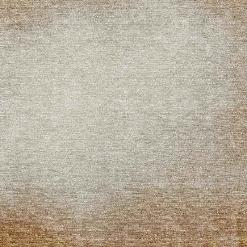 3' X 5' Copper Ivory And Chocolate Abstract Washable Indoor Outdoor Area Rug