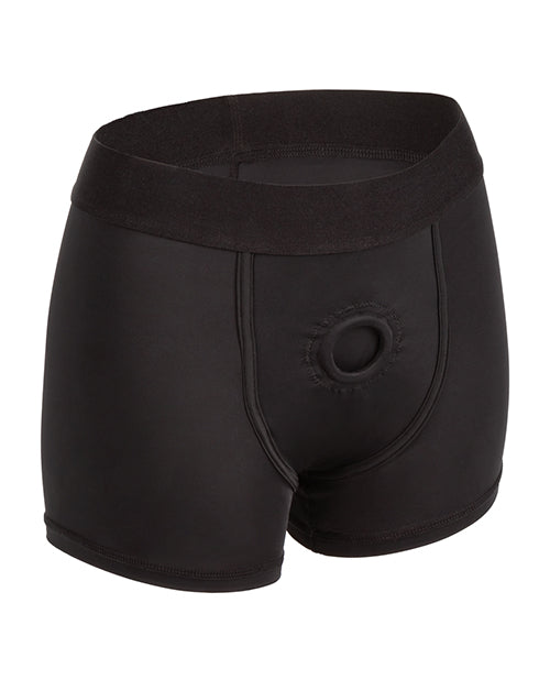 Boundless Boxer Brief Harness Black - Small/Medium - Adult Products