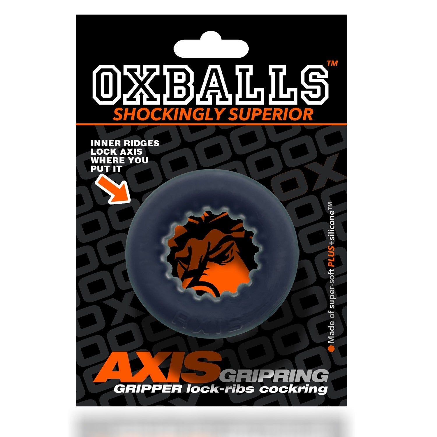 Axis - Rib Griphold Cockring - Ice - GreatEagleInc