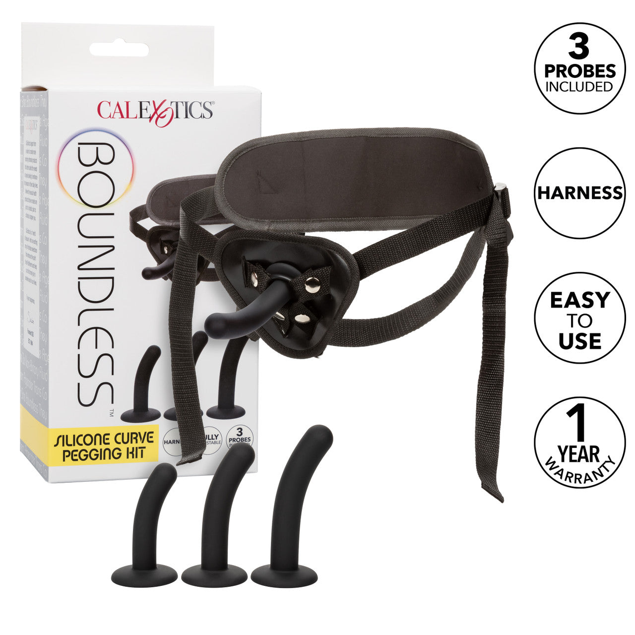 Boundless Silicone Curved Pegging Kit - Adult Products