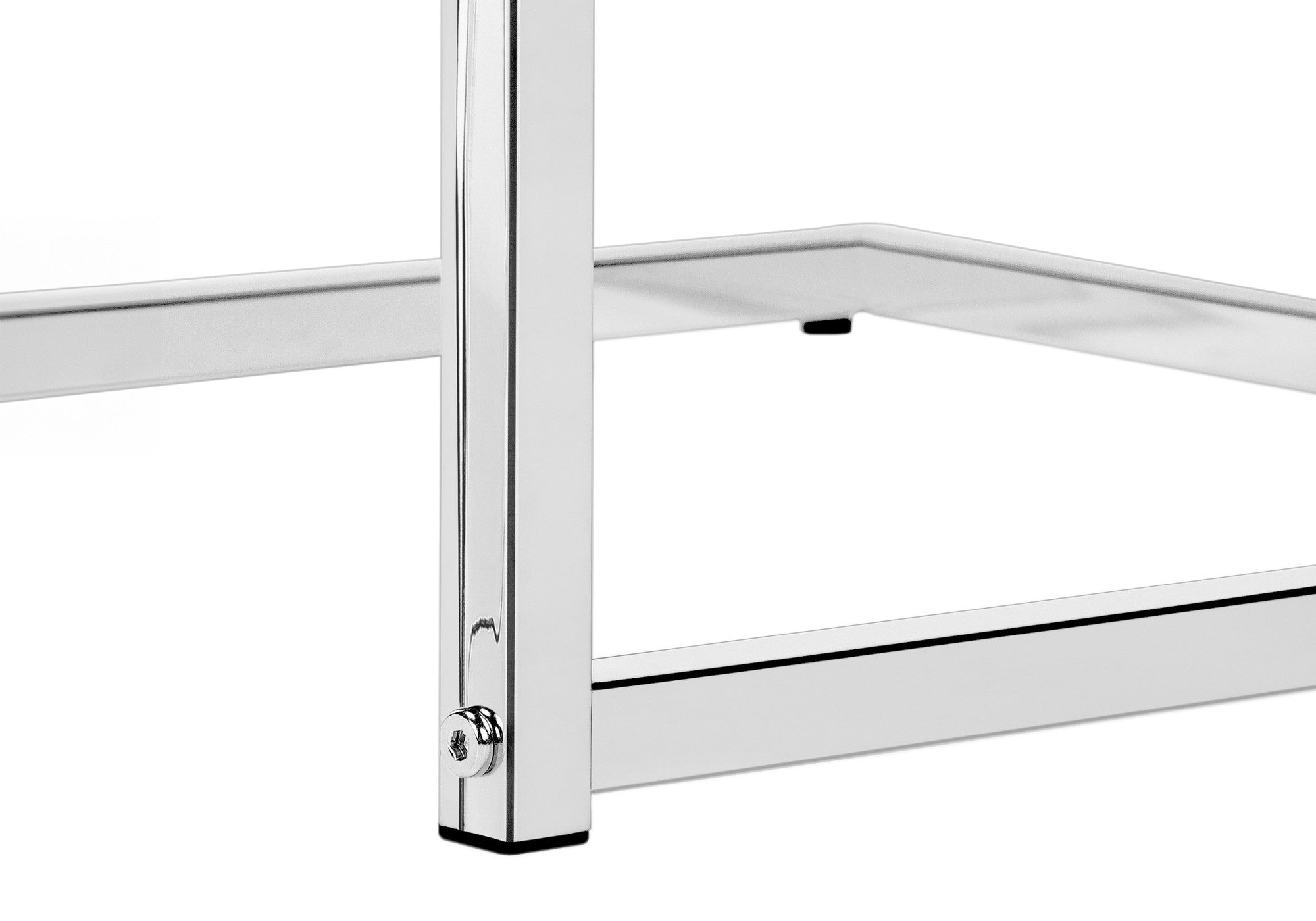 27" Taupe and Silver Wood and Iron End Table - Living Room