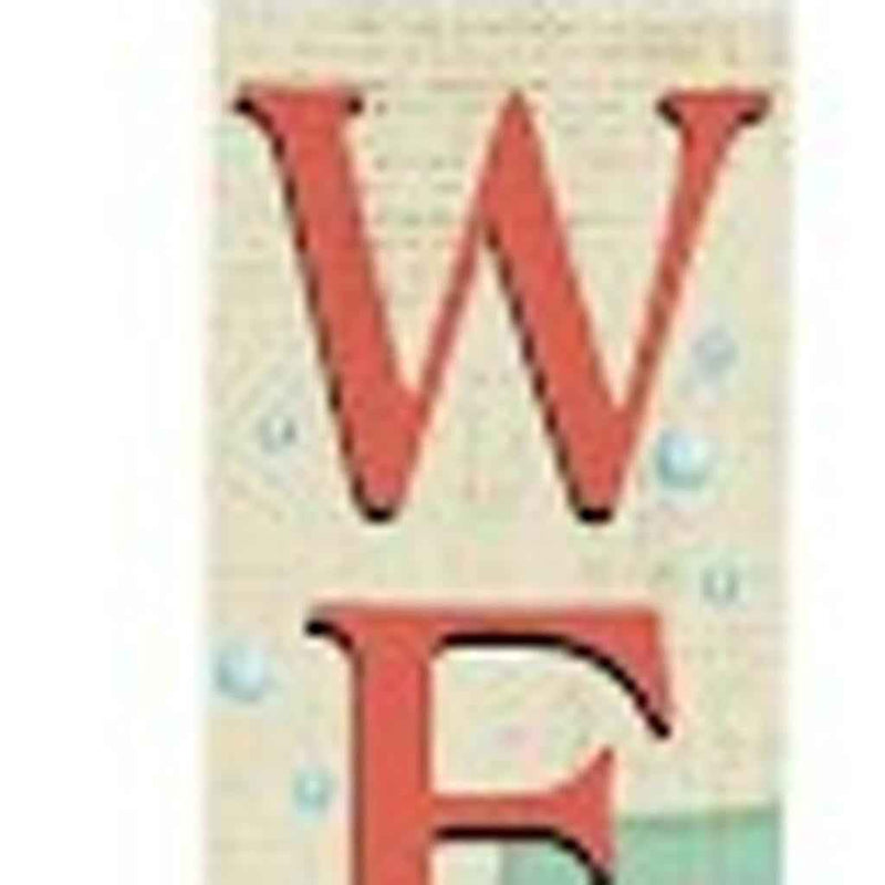 72" Green And Orange Solid Wood Porch Sign