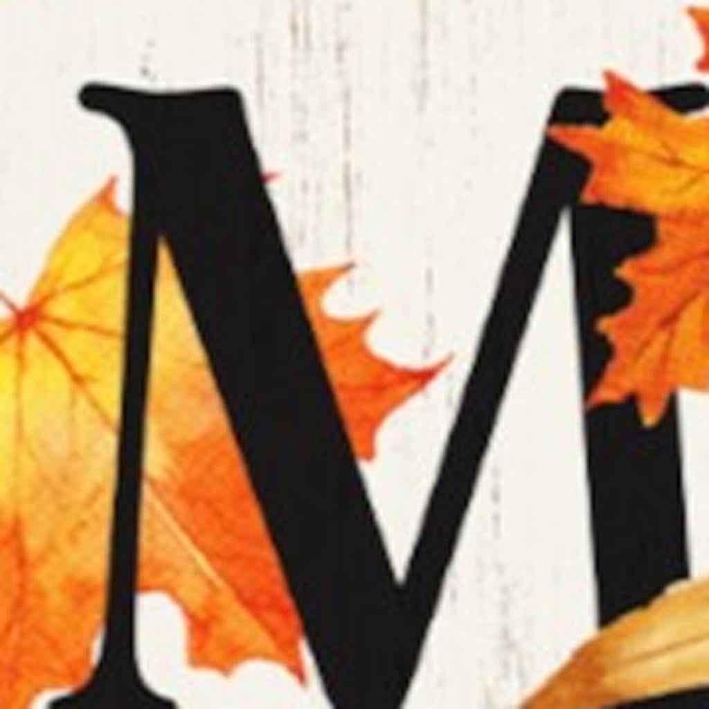 72" White Orange And Green Solid Wood Porch Sign