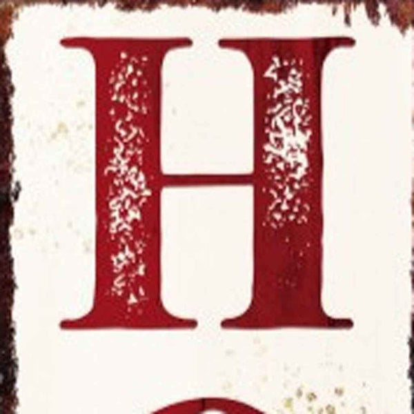 48" White Gold And Red Christmas Santa Solid Wood Porch Sign