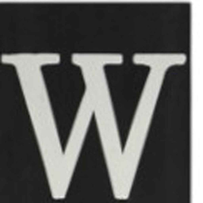 72" Black And White Solid Wood Porch Sign