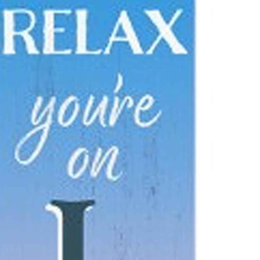 72" Blue Pink And Yellow Solid Wood Porch Sign