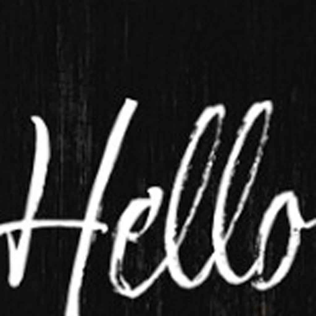 72" Black Yellow White And Green Solid Wood Porch Sign