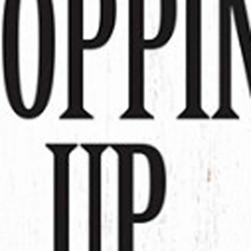 72" White And Black Solid Wood Porch Sign