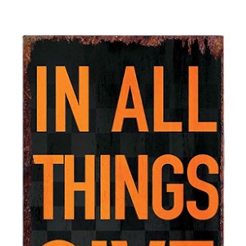 36" Black Gold And Orange Thanksgiving Pumpkin Solid Wood Porch Sign