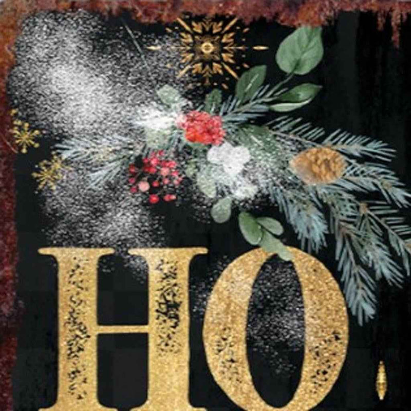 36" Black Gold Red And Green Christmas Nutcracker Solid Wood Porch Sign