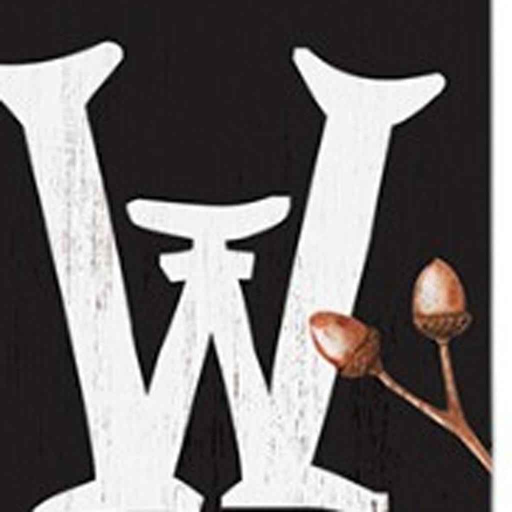 72" Black White And Orange Halloween Ghost Solid Wood Porch Sign