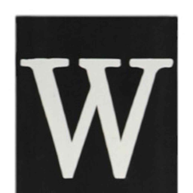 72" Black And White Solid Wood Porch Sign