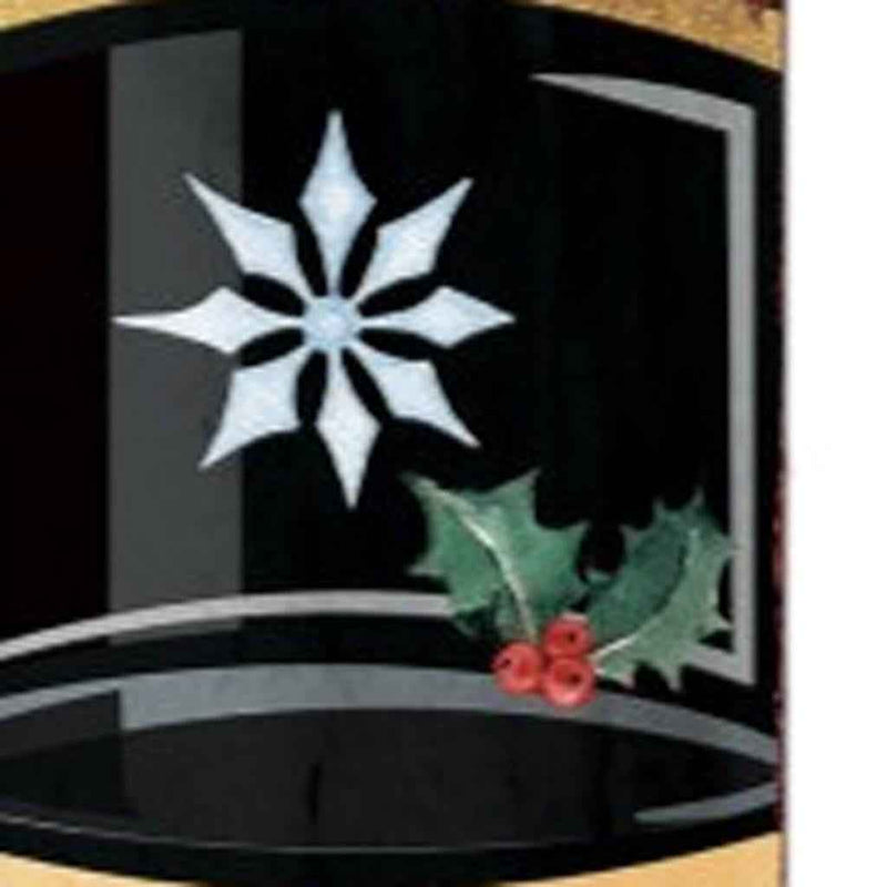 36" Red Black And Gold Christmas Nutcracker Solid Wood Porch Sign