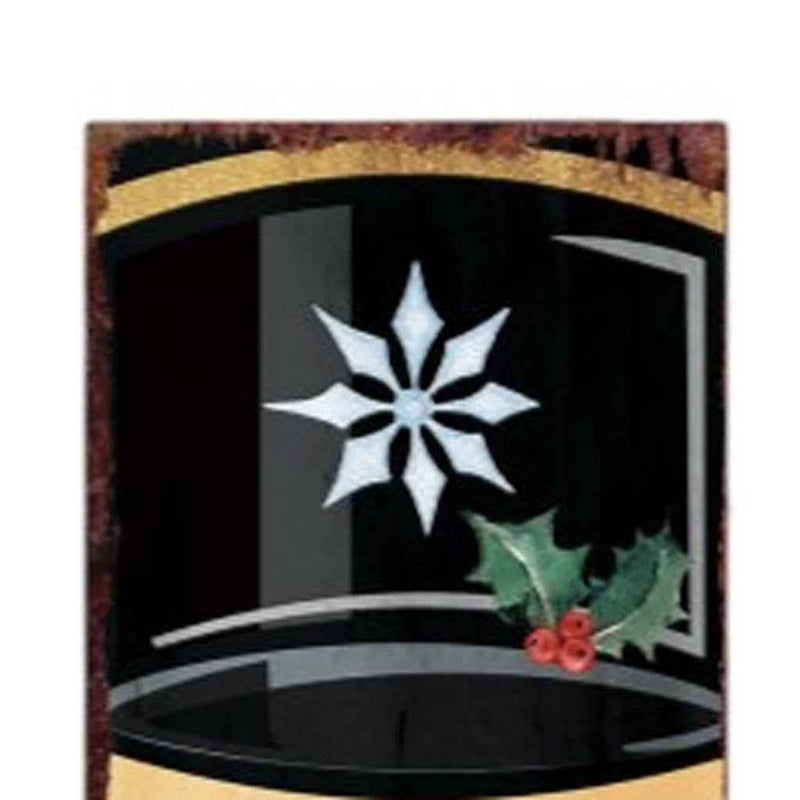 36" Red Black And Gold Christmas Nutcracker Solid Wood Porch Sign