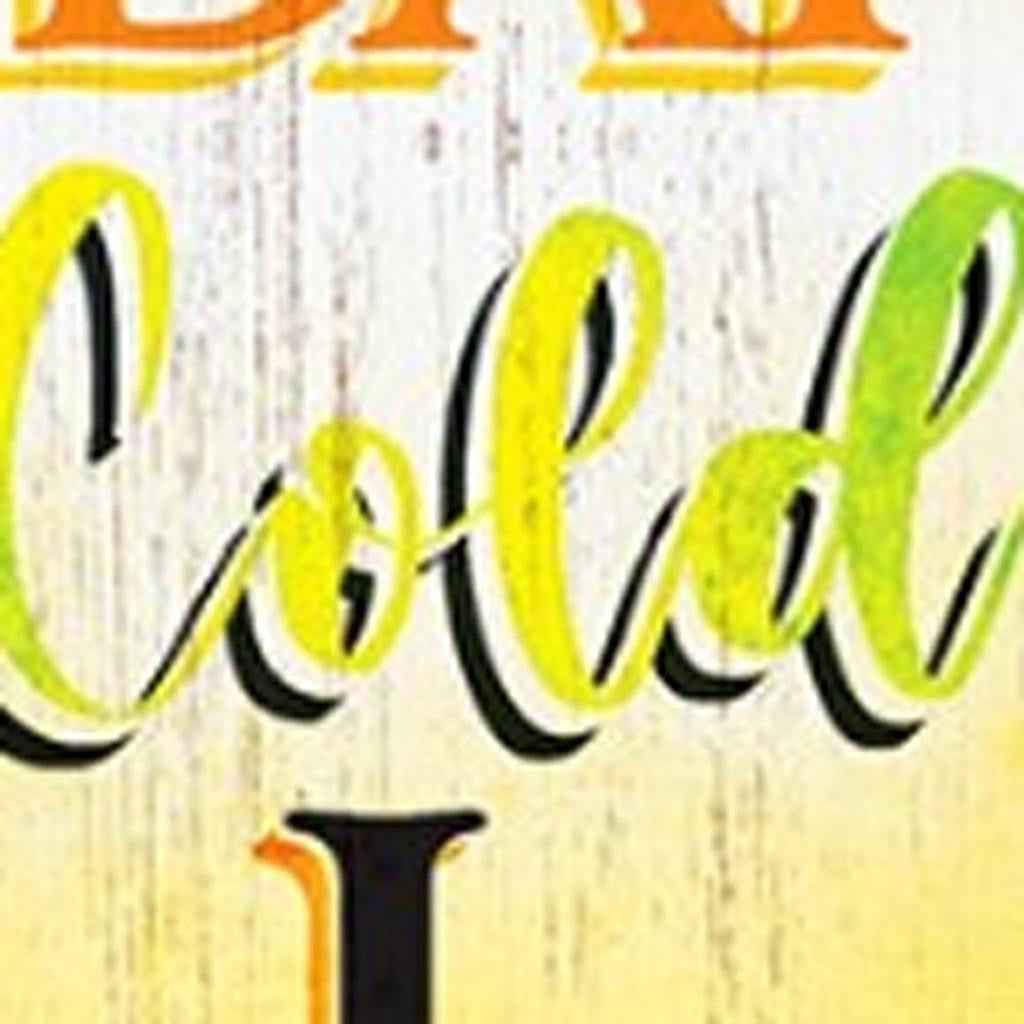 72" Yellow Solid Wood Porch Sign