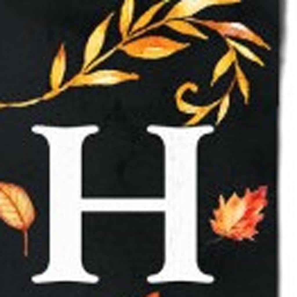 48" Black White And Orange Solid Wood Porch Sign