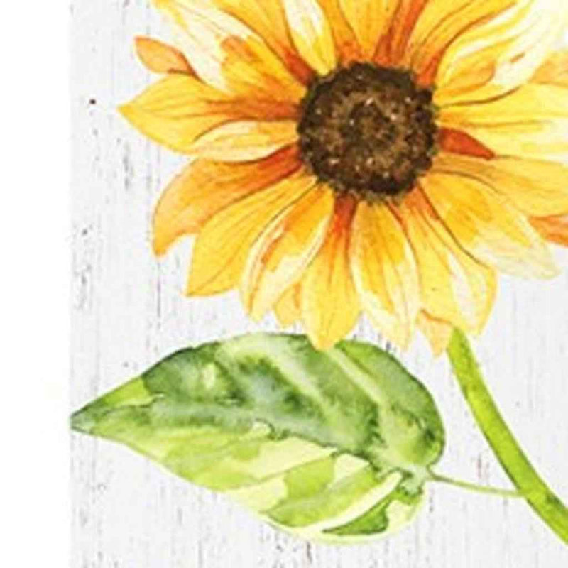 72" White Yellow And Green Solid Wood Porch Sign