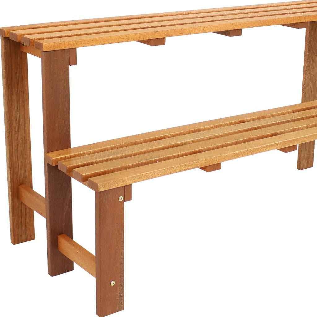 24" Brown Solid Wood Garden Art