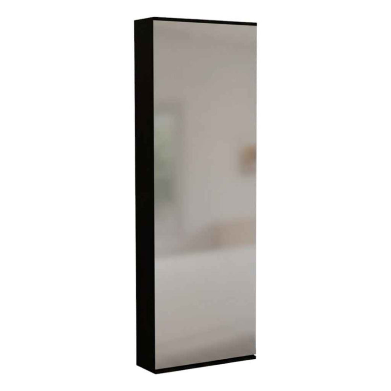 Dark Brown Ten Pair Wall Mounted WoodShoe Rack