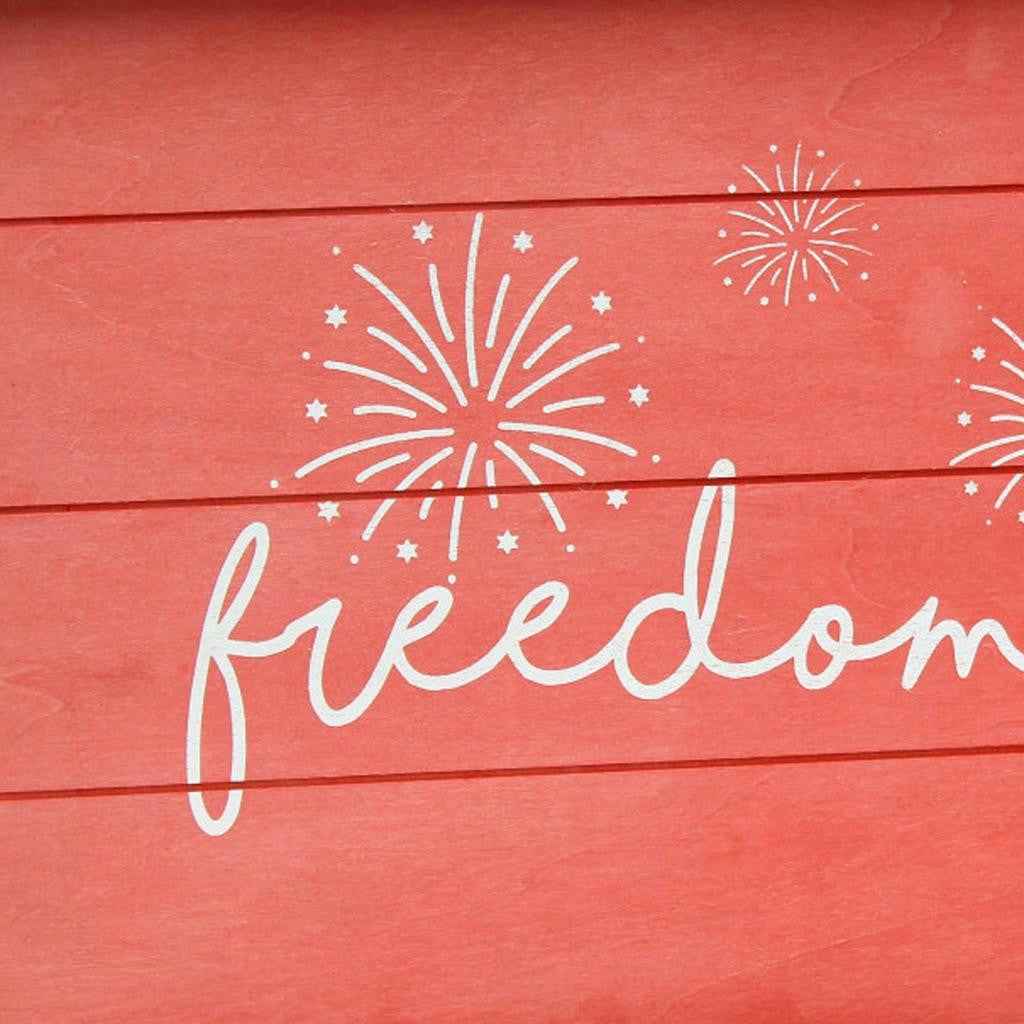 12" Red Serving Tray With Handles