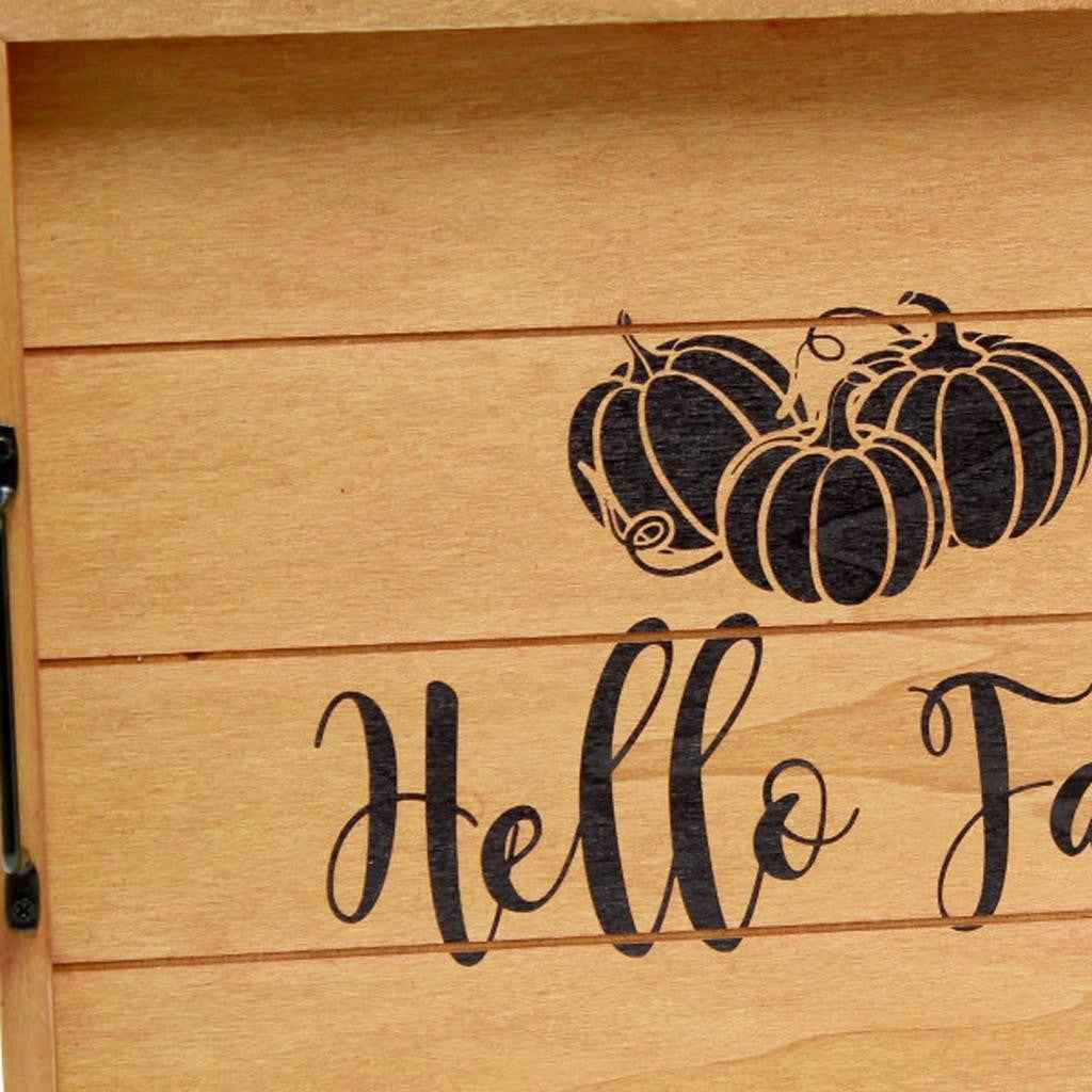 12" Natural Serving Tray With Handles