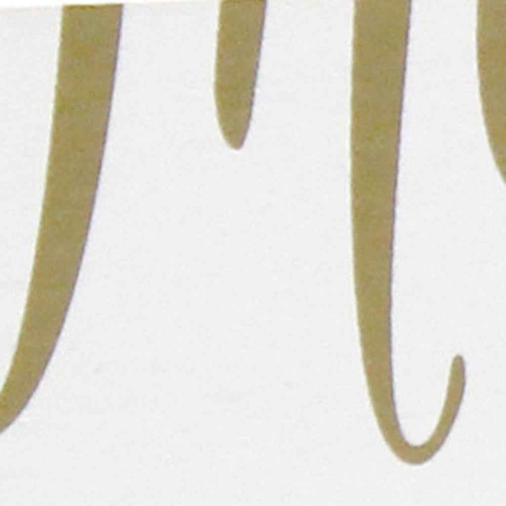 16" White And Gold Merry and Bright Christmas Serving Tray With Handles