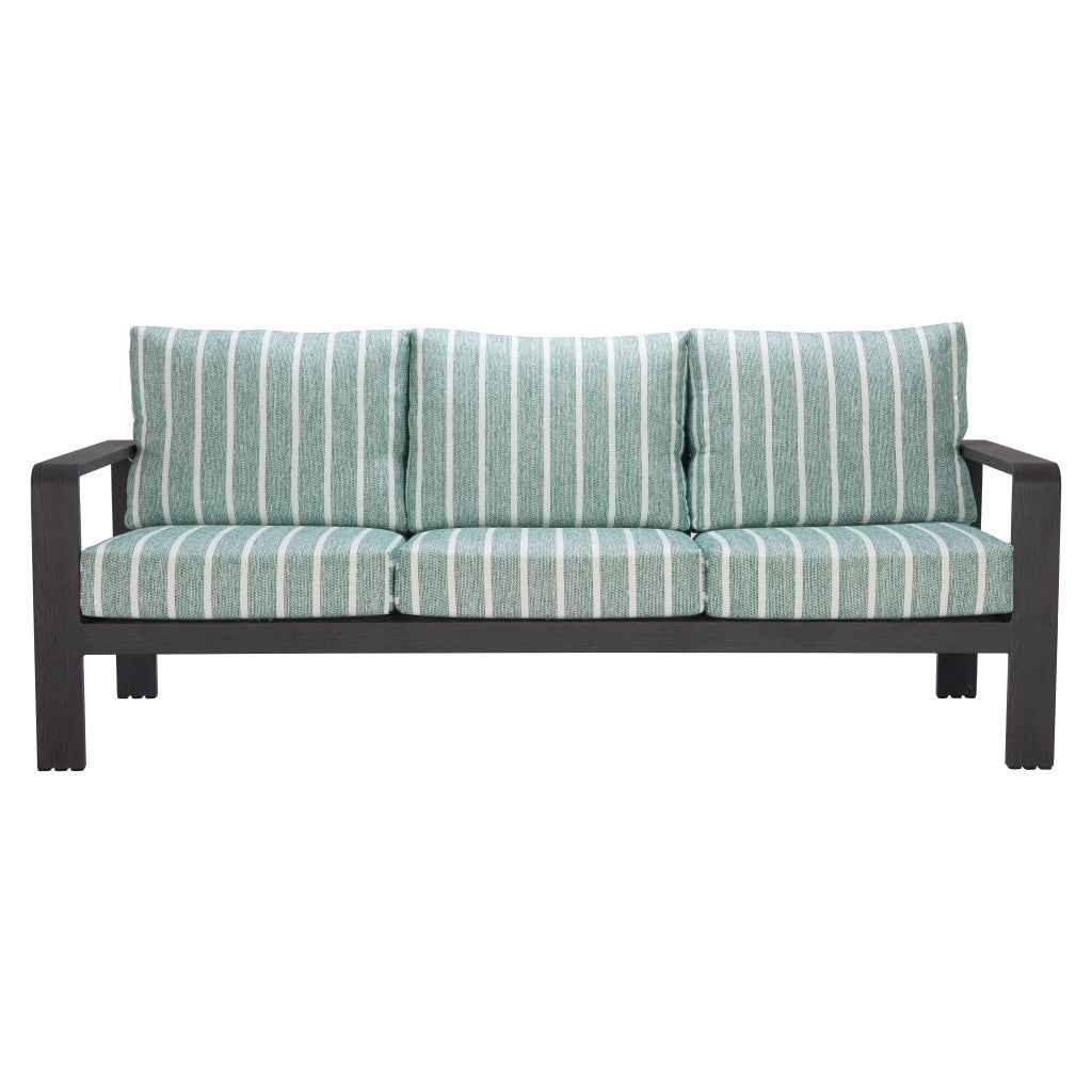 83" Green Polypropylene Sofa
