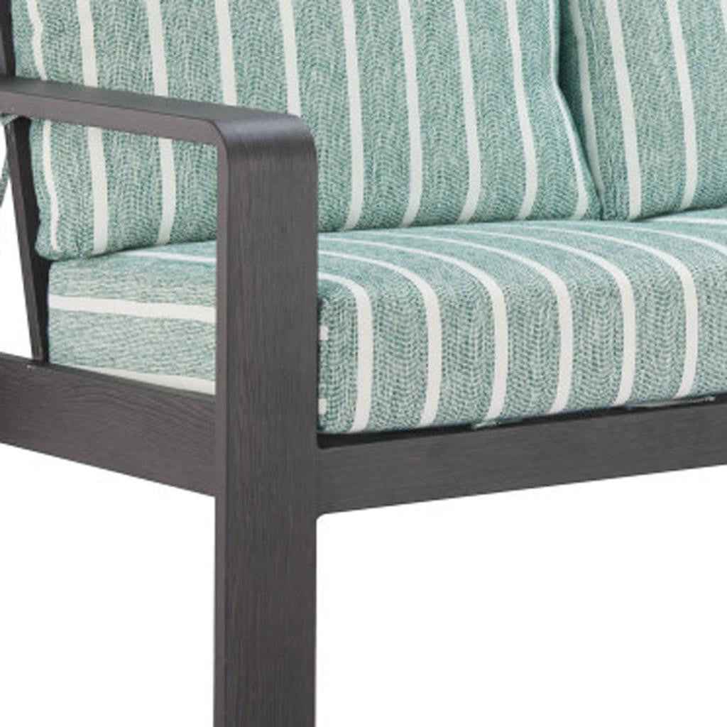 83" Green Polypropylene Sofa