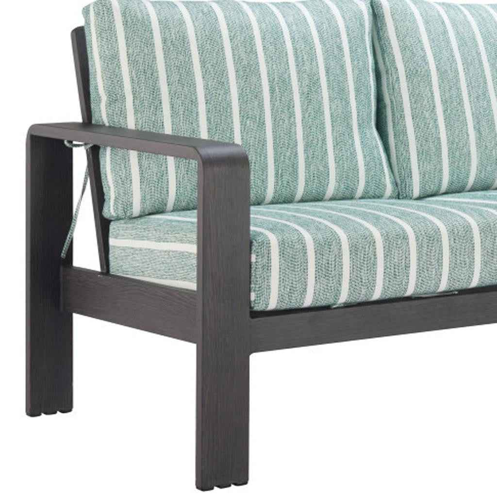 83" Green Polypropylene Sofa