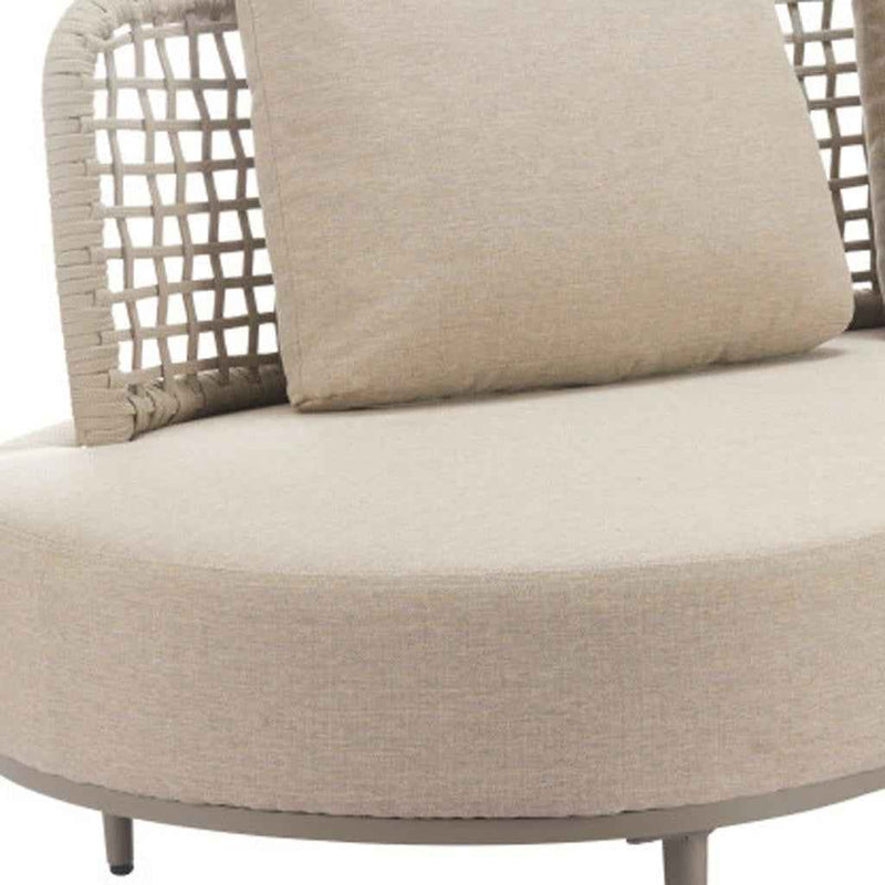 75" Beige Polypropylene Sofa