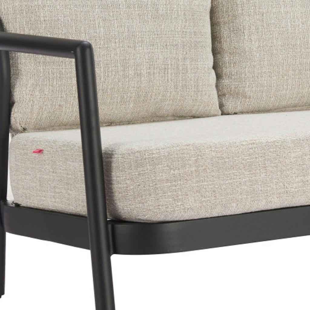 50" Beige Polypropylene Sofa