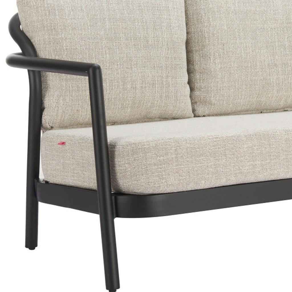 50" Beige Polypropylene Sofa