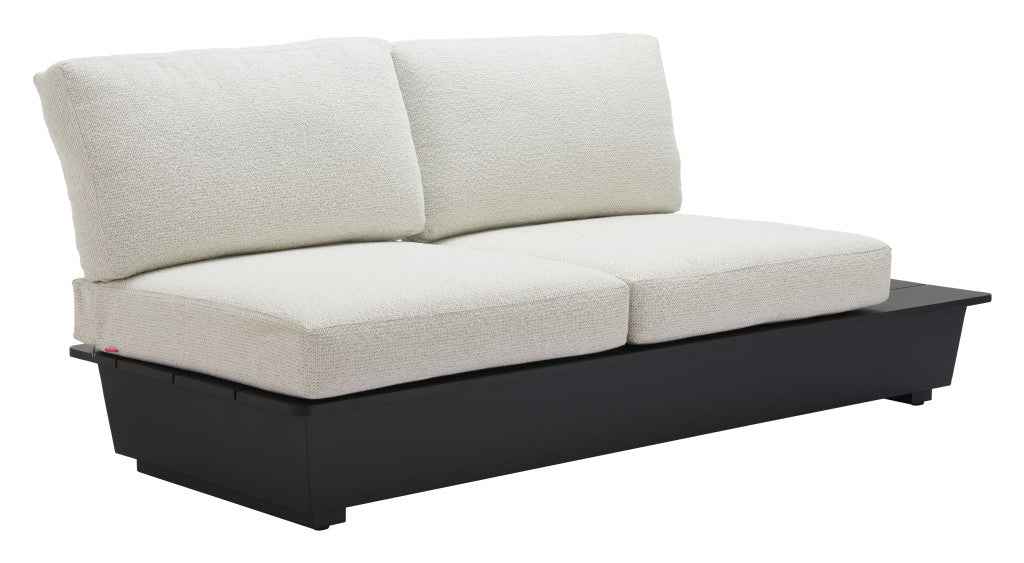 79" Beige Polypropylene Sofa