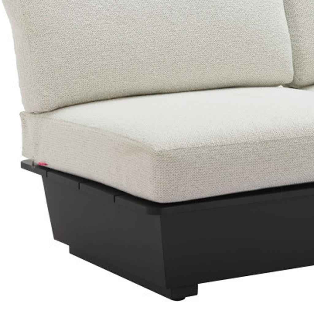 79" Beige Polypropylene Sofa