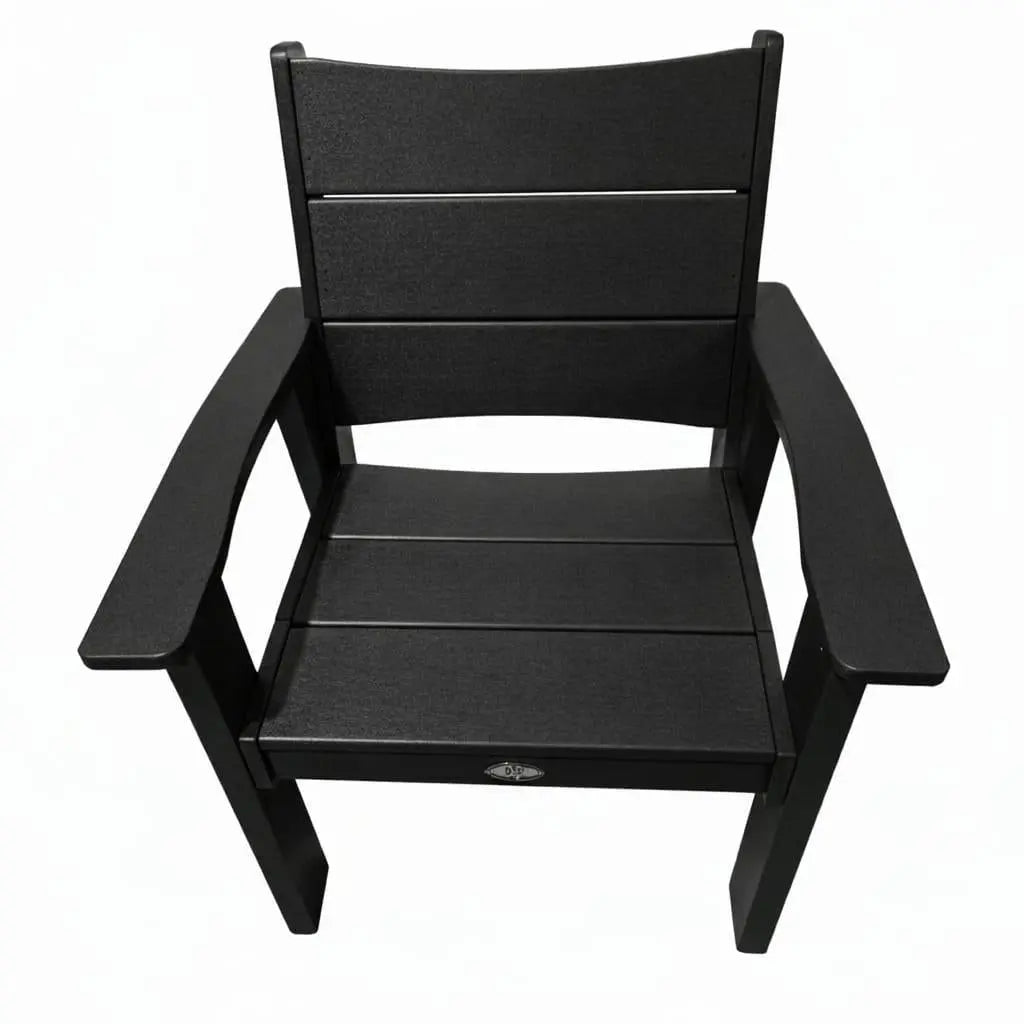 26" Black Heavy Duty Plastic Outdoor Dining Chair Homeroots Outdoor