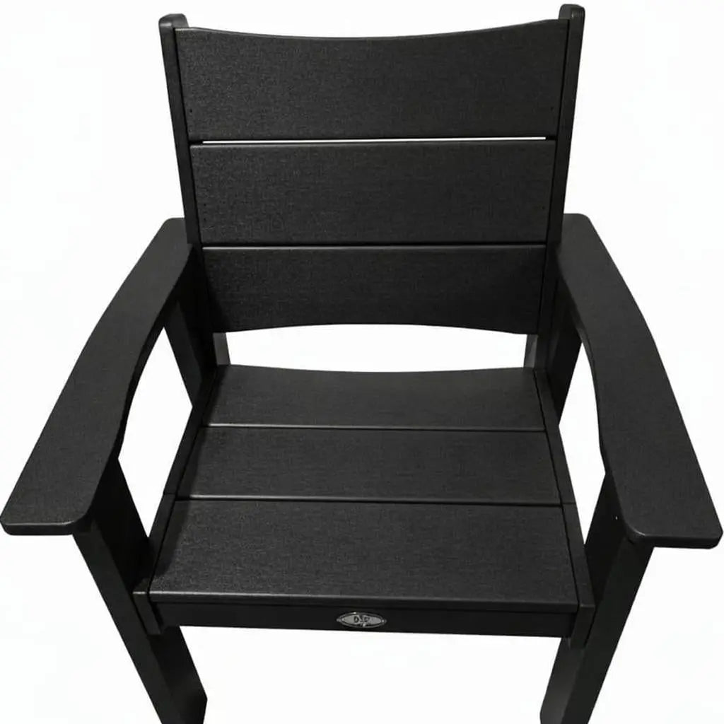 26" Black Heavy Duty Plastic Outdoor Dining Chair Homeroots Outdoor