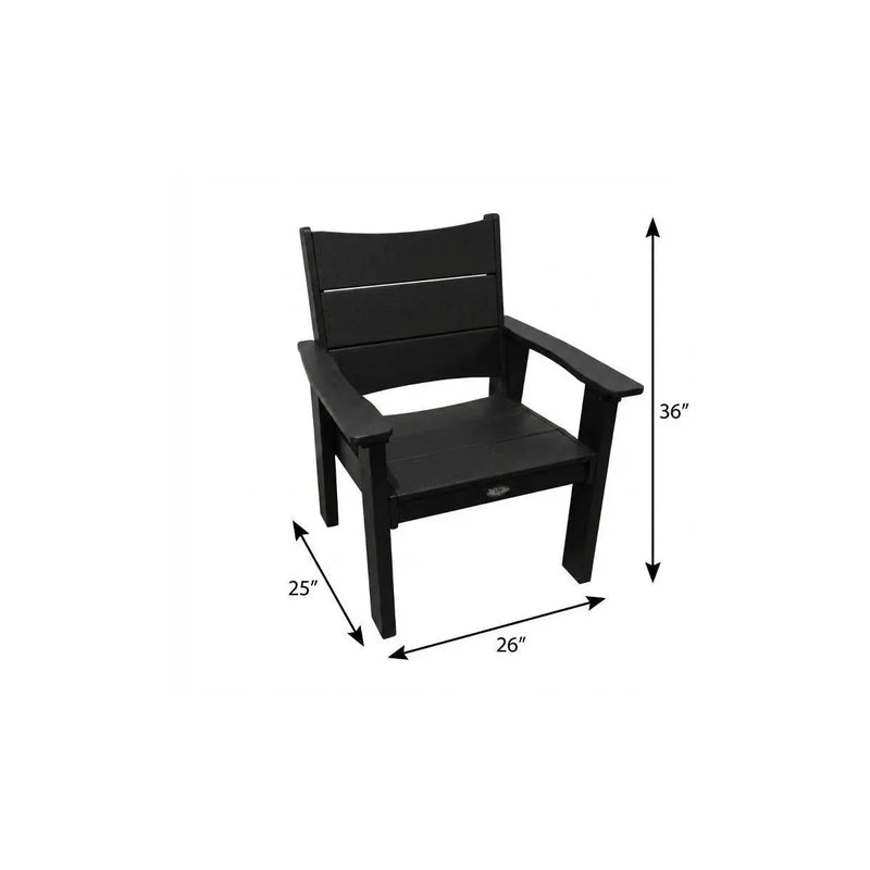 26" Black Heavy Duty Plastic Outdoor Dining Chair Homeroots Outdoor
