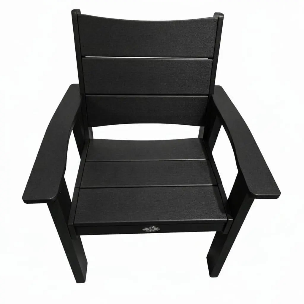 26" Black Heavy Duty Plastic Outdoor Dining Chair Homeroots Outdoor