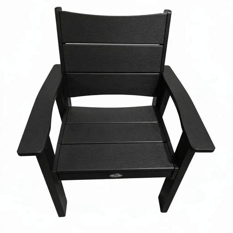 26" Black Heavy Duty Plastic Outdoor Dining Chair Homeroots Outdoor