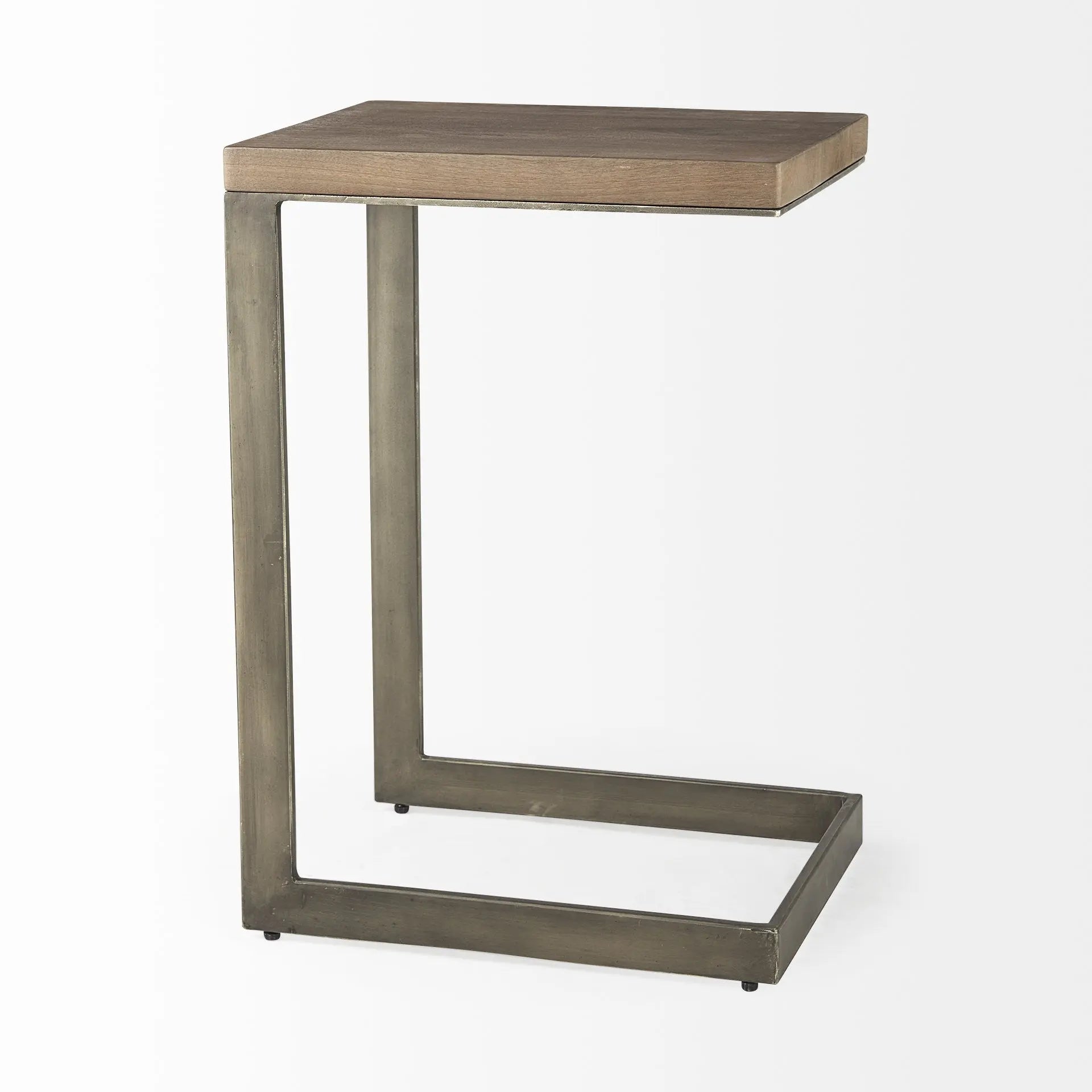 26" Brown Solid and Manufactured Wood Square End Table Homeroots Living Room