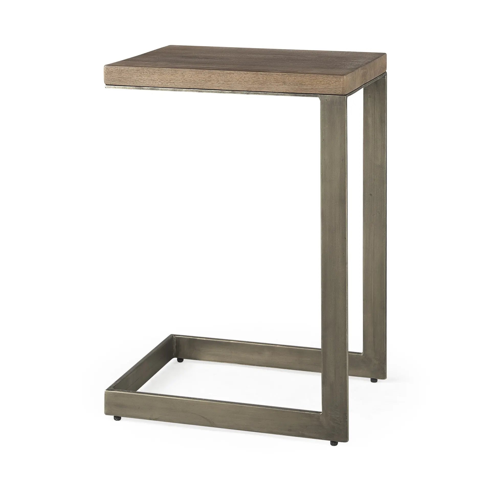 26" Brown Solid and Manufactured Wood Square End Table Homeroots Living Room