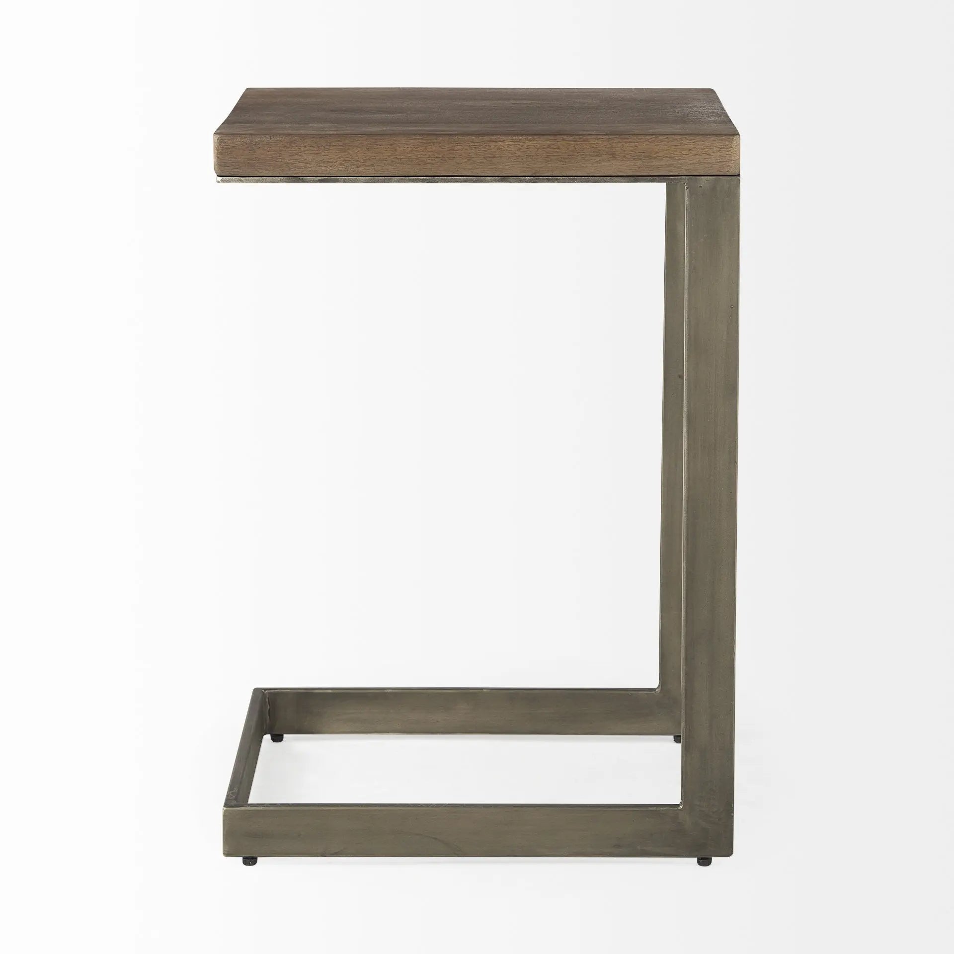 26" Brown Solid and Manufactured Wood Square End Table Homeroots Living Room