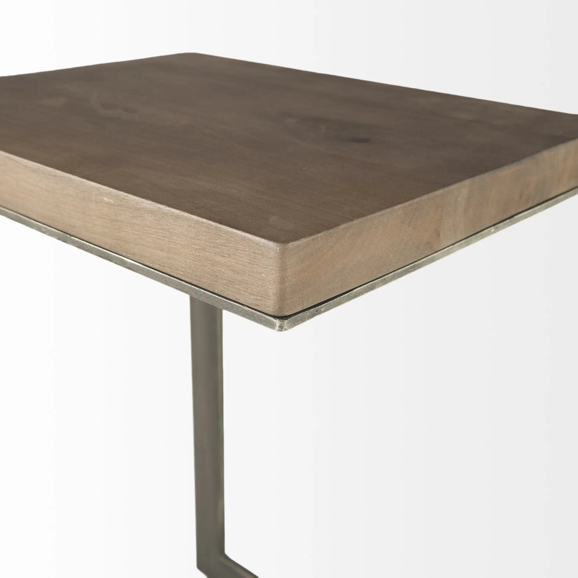 26" Brown Solid and Manufactured Wood Square End Table Homeroots Living Room