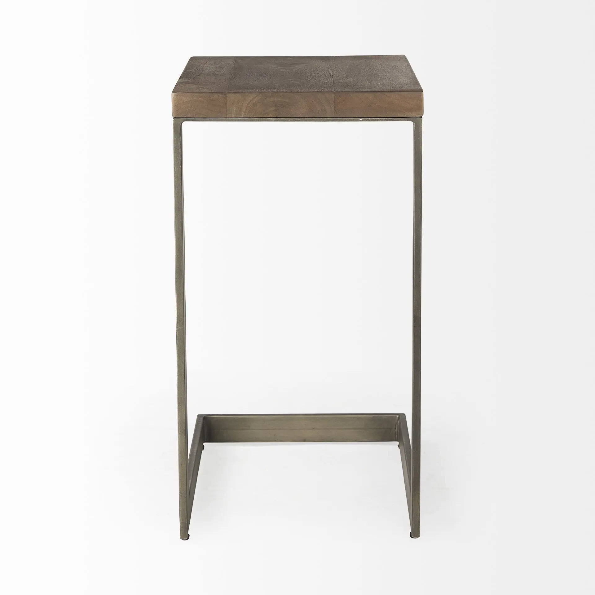 26" Brown Solid and Manufactured Wood Square End Table Homeroots Living Room