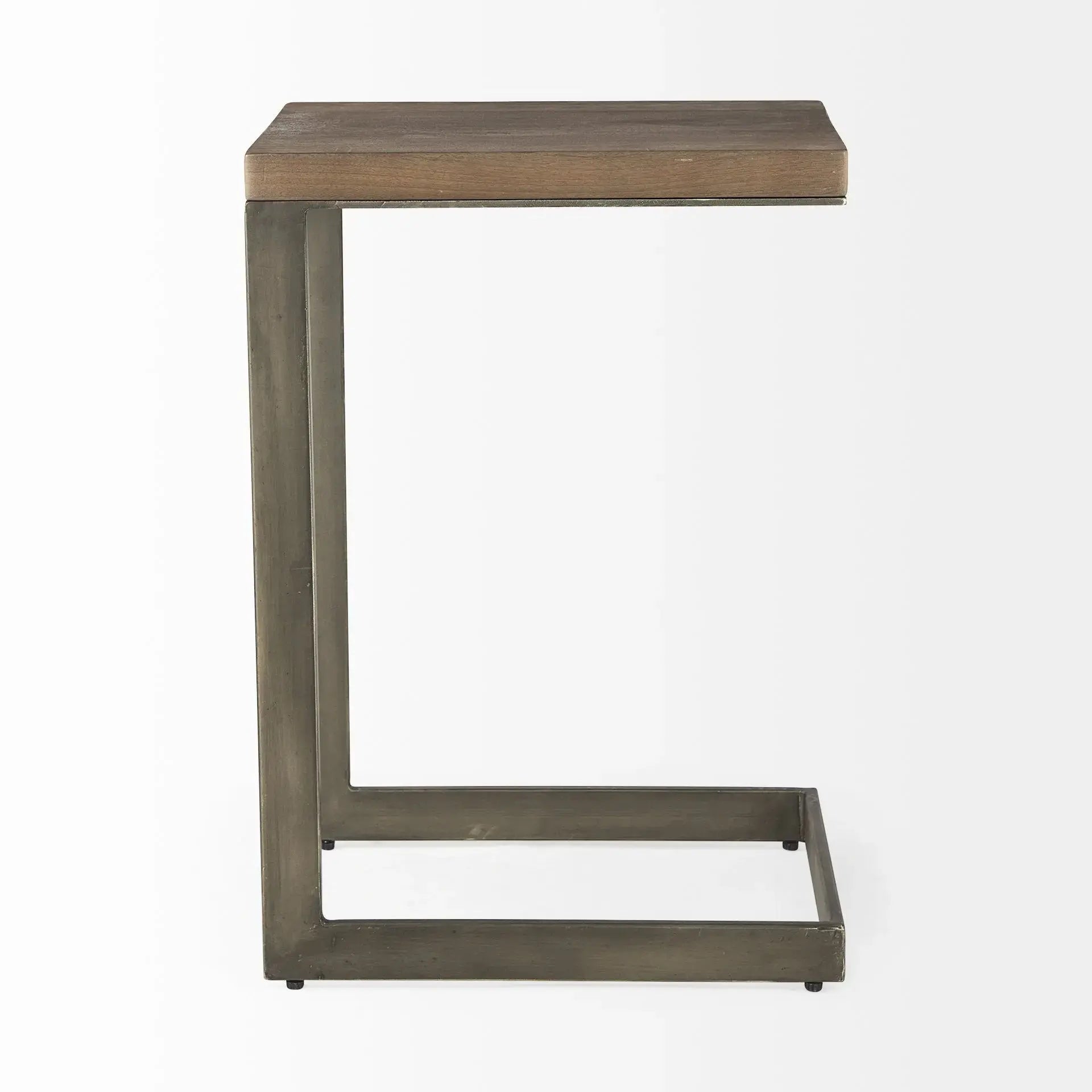 26" Brown Solid and Manufactured Wood Square End Table Homeroots Living Room