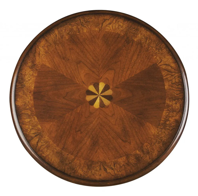 26" Brown Wood And Wood Round End Table With Shelf Homeroots Living Room